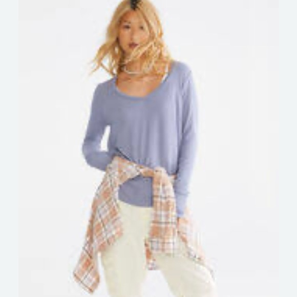 NWT “TWO” Aeropostale Long Sleeve Seriously Soft Ribbed V-Neck Tee size Small - Picture 2 of 15